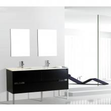 Adornus CAREN-60 BLK - Caren Double Vanity, Black